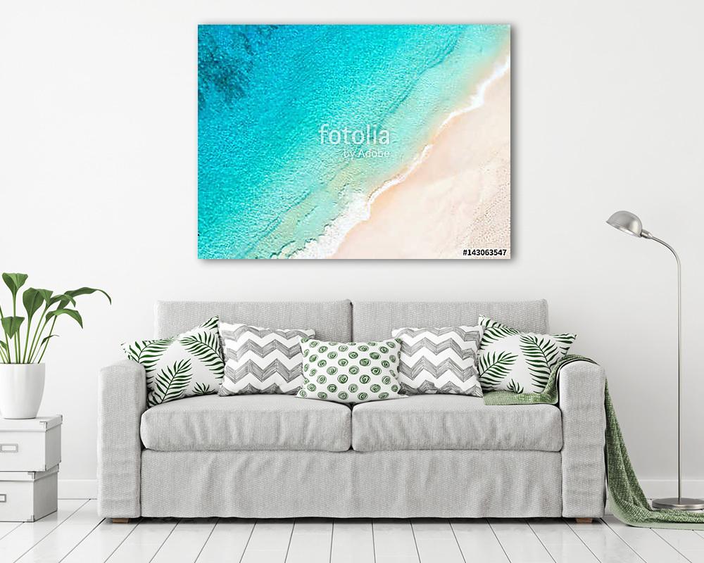 tropischer Sandstrand - Seychellen (vászonkép) - vászonkép, falikép otthonra és irodába