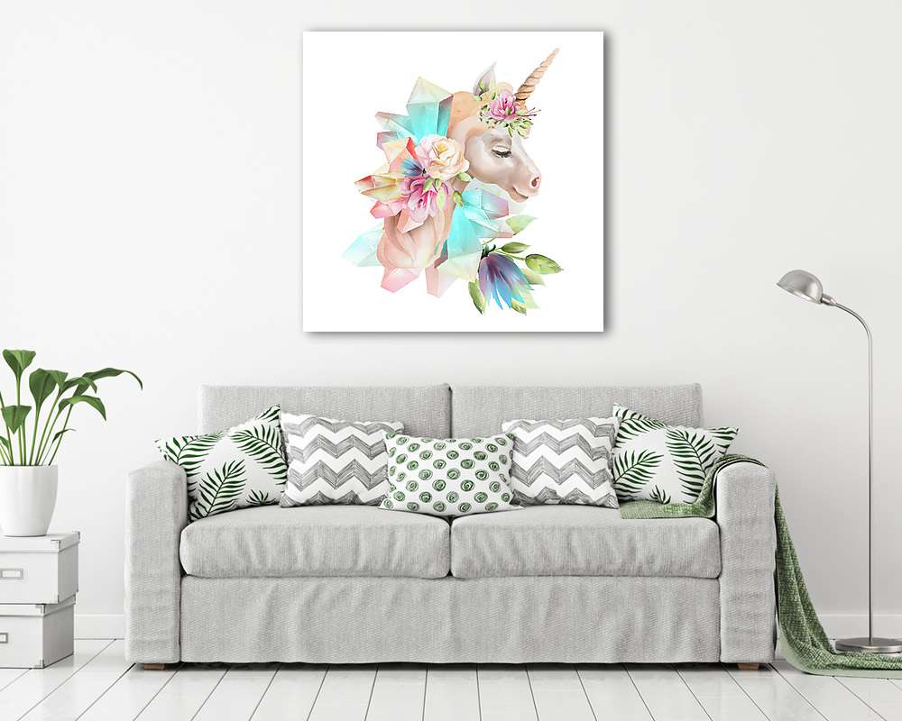Unikornis kollázs - vászonkép, falikép vásárlás Unikornis kollázs (vászonkép) - vászonkép, falikép otthonra és irodába