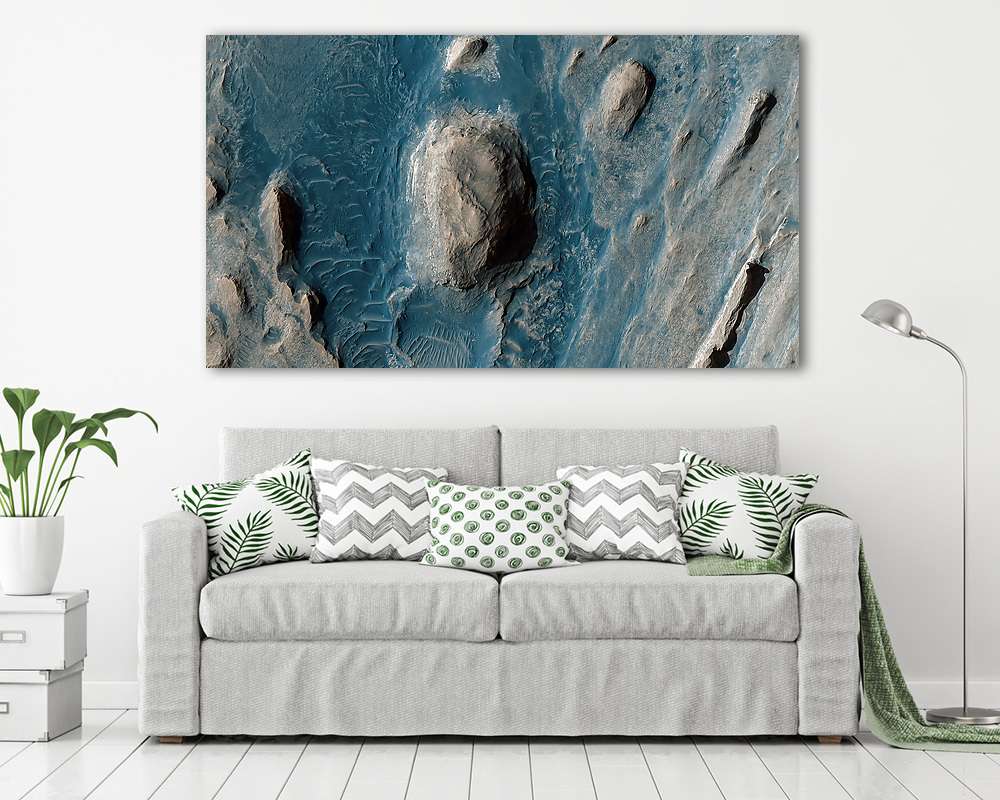 Gale Crater, Mars felszín - vászonkép, falikép vásárlás Gale Crater, Mars felszín (vászonkép) - vászonkép, falikép otthonra és irodába