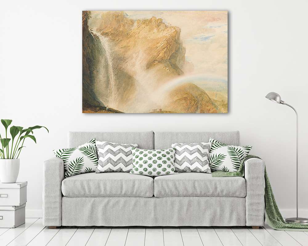 A Reichenbach-vízesés és egy szivárvány - vászonkép, falikép vásárlás A Reichenbach-vízesés és egy szivárvány (bögre) - vászonkép, falikép otthonra és irodába