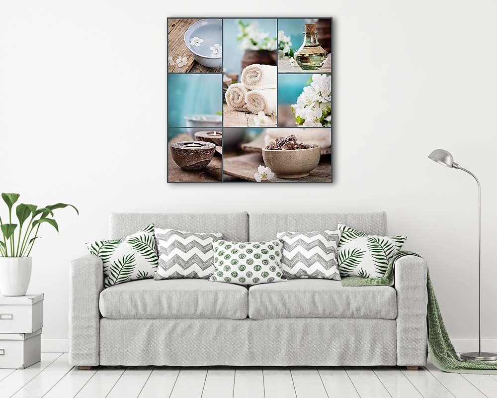 Spa kollázs (poszter) - vászonkép, falikép otthonra és irodába