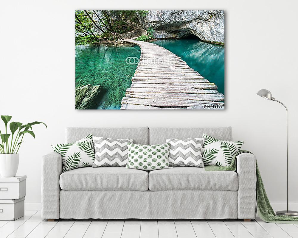 Plitvice-híd - vászonkép, falikép vásárlás Plitvice-híd (vászonkép) - vászonkép, falikép otthonra és irodába