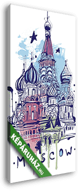 Moszkva vázlat - vászonkép 3D látványterv