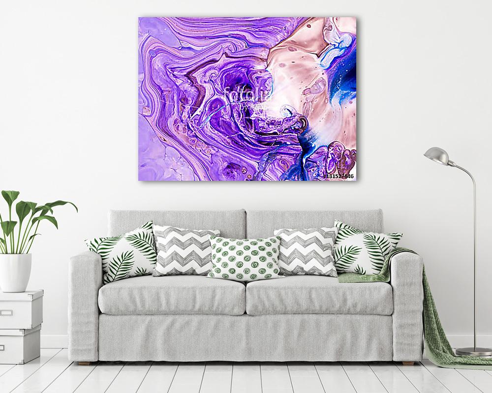 Creative abstract hand painted background, wallpaper, texture, close-up fragment of acrylic painting on canvas with brush stroke (vászonkép) - vászonkép, falikép otthonra és irodába