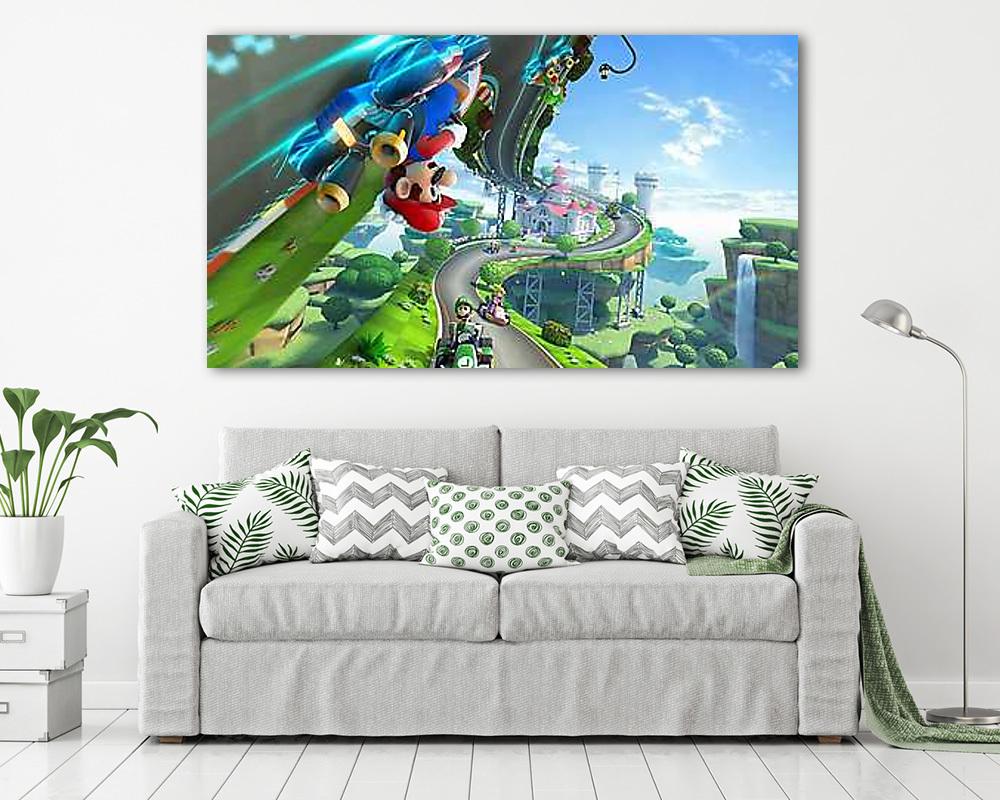 Mario Kart 8 - Upside Down Race - vászonkép, falikép vásárlás Mario Kart 8 - Upside Down Race (vászonkép) - vászonkép, falikép otthonra és irodába