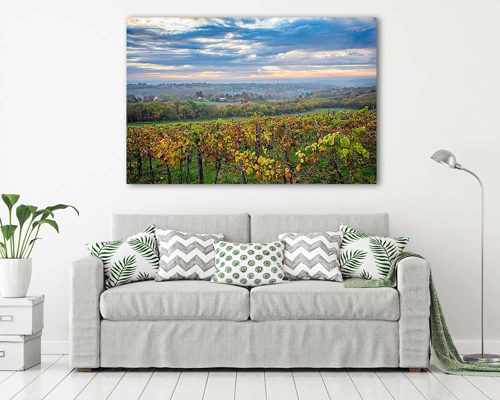 Ősz a karádi szőlőhegyen - vászonkép, falikép vásárlás Ősz a karádi szőlőhegyen (vászonkép) - vászonkép, falikép otthonra és irodába