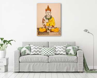 Buddha kép (vászonkép) - vászonkép, falikép otthonra és irodába