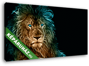 Fantasy digital art of a lion - vászonkép 3D látványterv