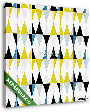 Triangles seamless pattern. Modern abstract geometric background - vászonkép 3D látványterv