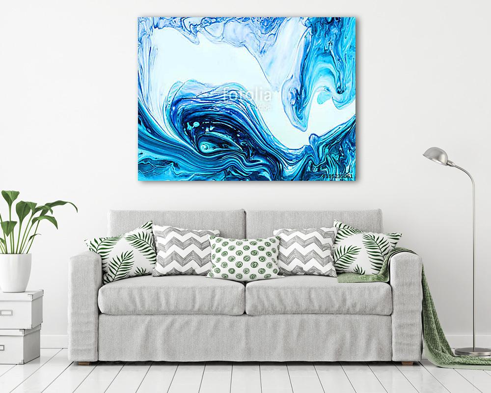 Creative abstract hand painted background, wallpaper, texture, close-up fragment of acrylic painting on canvas with brush stroke (többrészes kép) - vászonkép, falikép otthonra és irodába