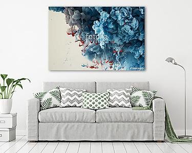 Abstract Colourful Paint in Water Background (vászonkép) - vászonkép, falikép otthonra és irodába