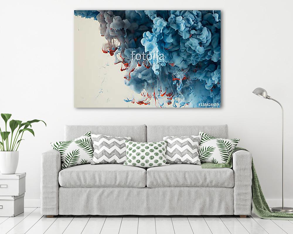 Abstract Colourful Paint in Water Background (bögre) - vászonkép, falikép otthonra és irodába