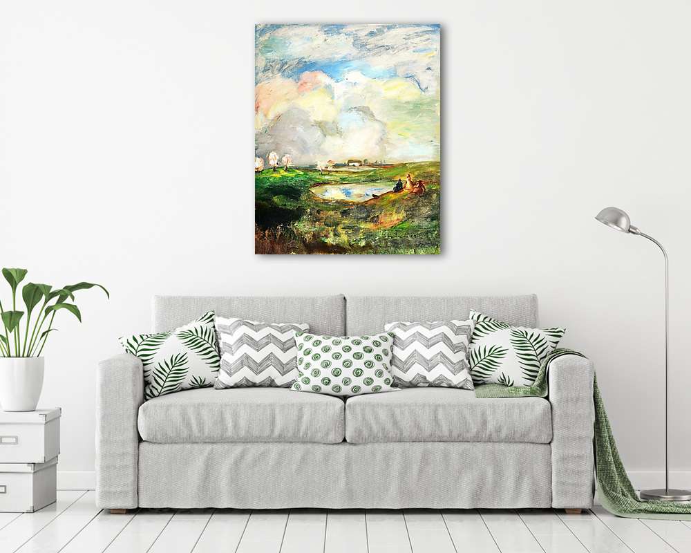 Nyári táj (többrészes kép) - vászonkép, falikép otthonra és irodába