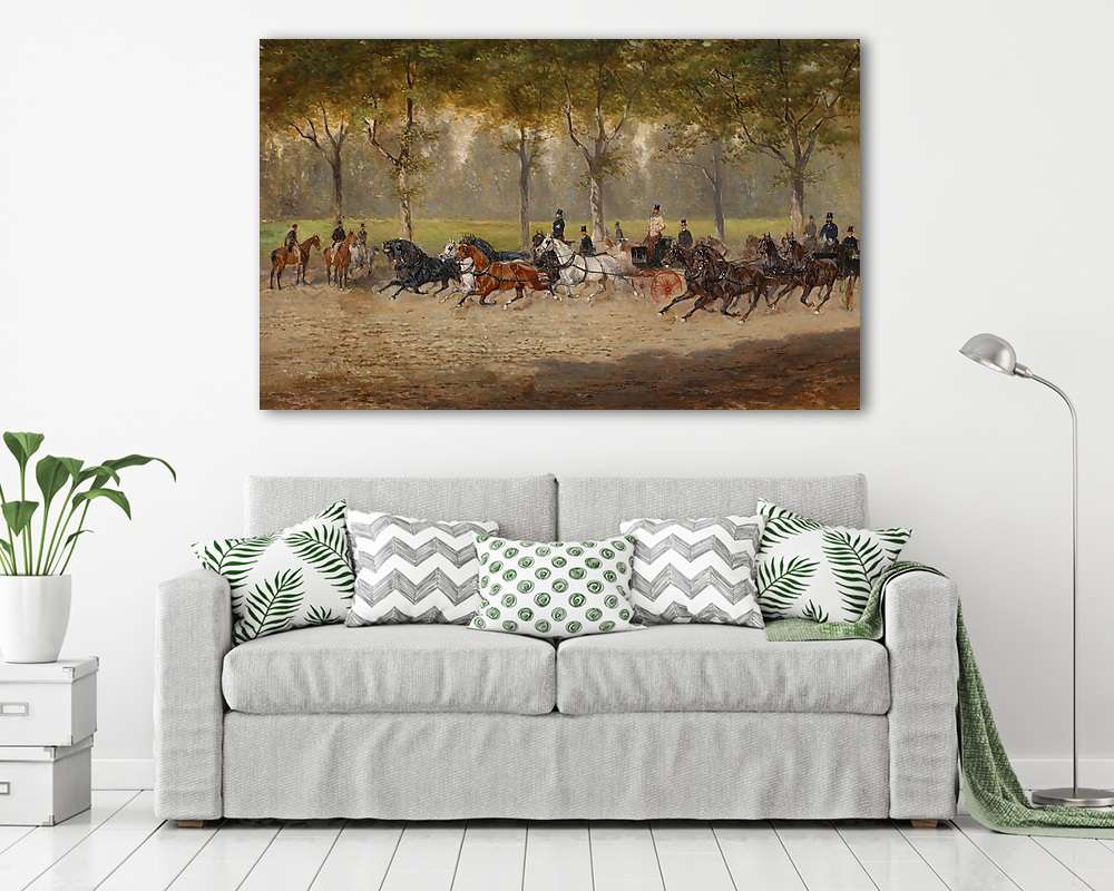 Lovaskocsi verseny - vászonkép, falikép vásárlás Lovaskocsi verseny (poszter) - vászonkép, falikép otthonra és irodába