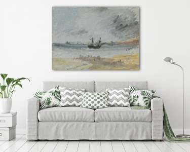 Hajó Brightonnál (vászonkép) - vászonkép, falikép otthonra és irodába