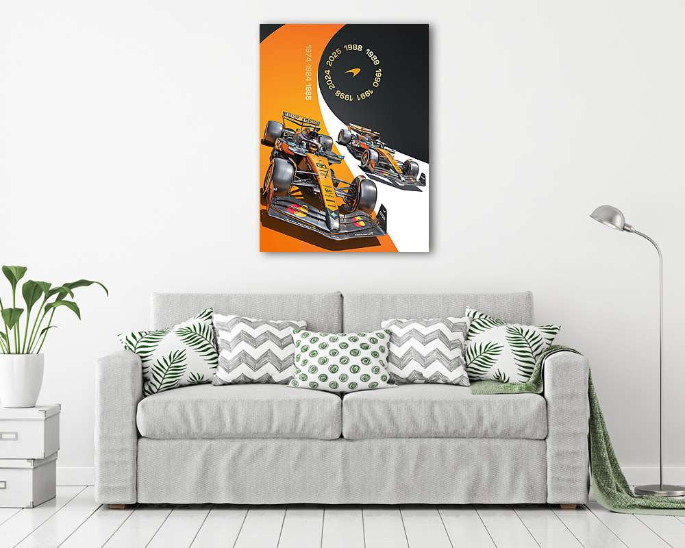 Mclaren 2025 Formula 1 Cars (F1) (vászonkép)