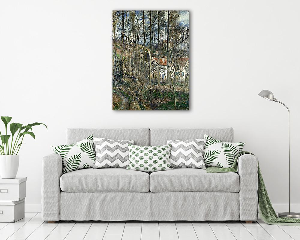 Házak az erdőben Côte des Boeufs-nál (fotótapéta) - vászonkép, falikép otthonra és irodába