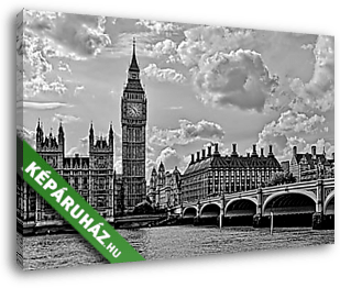 London, Parlament és az óratorony - vászonkép 3D látványterv