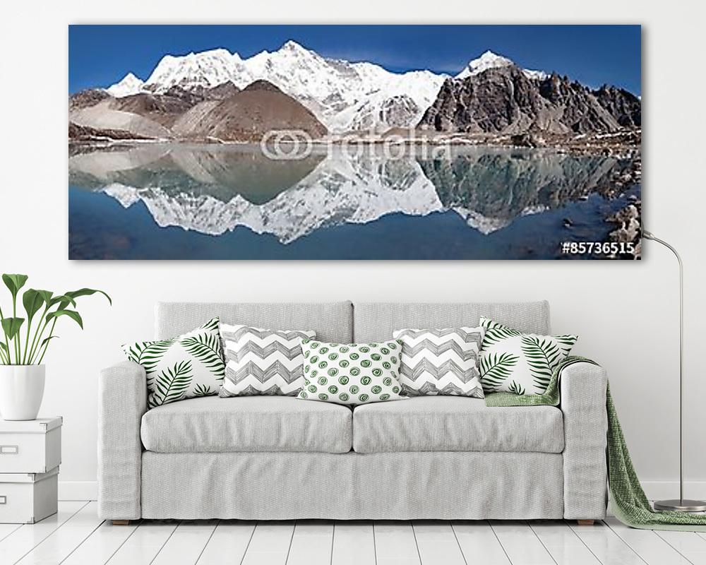 Cho Oyu tükrözés a tóban - vászonkép, falikép vásárlás Cho Oyu tükrözés a tóban (fotótapéta) - vászonkép, falikép otthonra és irodába