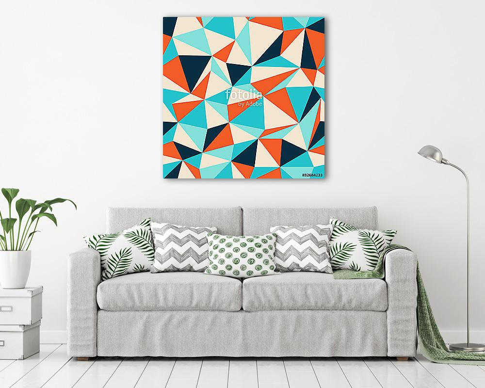 Háromszög zökkenőmentes minta - vászonkép, falikép vásárlás Háromszög zökkenőmentes minta (vászonkép) - vászonkép, falikép otthonra és irodába