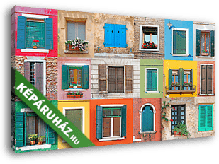 Olasz ablakok - vászonkép 3D látványterv
