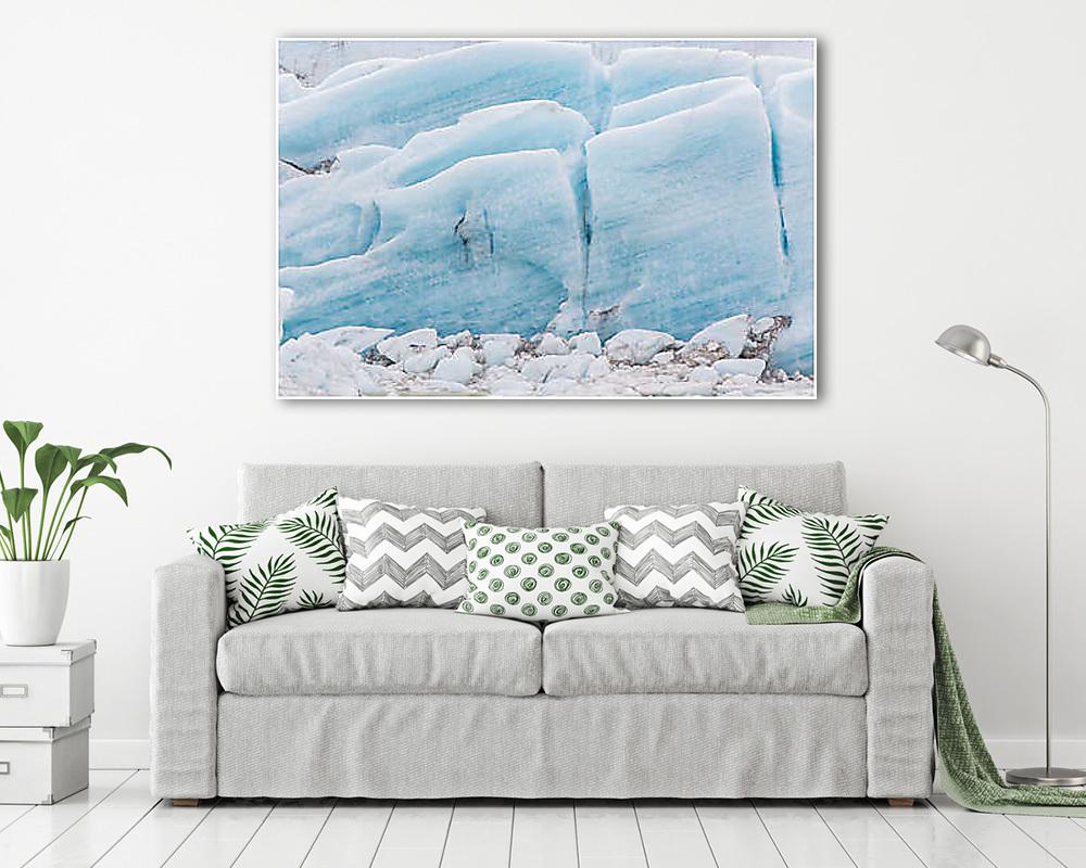Izlandi jégfal - vászonkép, falikép vásárlás Izlandi jégfal (vászonkép) - vászonkép, falikép otthonra és irodába