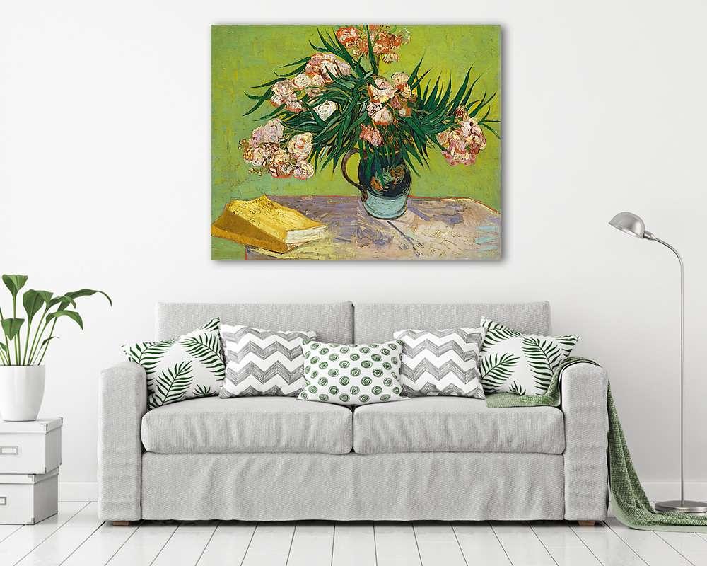 Csendélet leanderekkel - vászonkép, falikép vásárlás Csendélet leanderekkel (vászonkép) - vászonkép, falikép otthonra és irodába