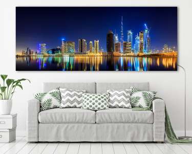 Dubai üzleti negyed (vászonkép) - vászonkép, falikép otthonra és irodába