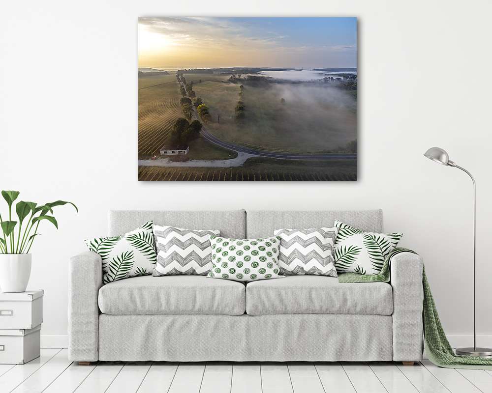 Eső után Berencsében (vászonkép) - vászonkép, falikép otthonra és irodába