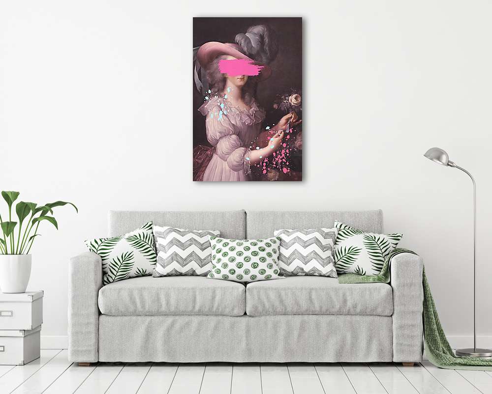 Kitakarva 2. (Barokk & Graffiti) (keretezett kép) - vászonkép, falikép otthonra és irodába