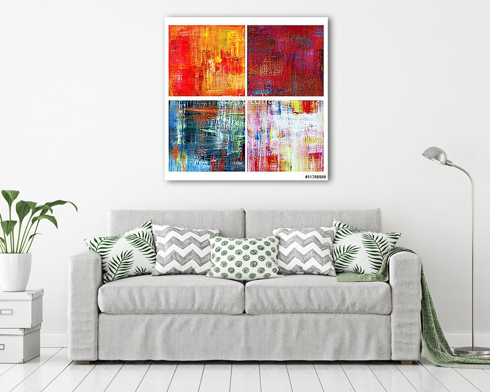 Kiváló a textúrák és hátterek a projektek (többrészes kép) - vászonkép, falikép otthonra és irodába