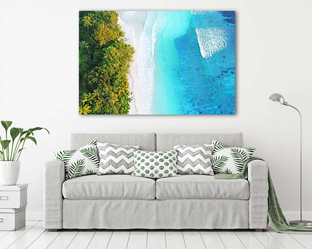 Wellen am Sandstrand (vászonkép) - vászonkép, falikép otthonra és irodába