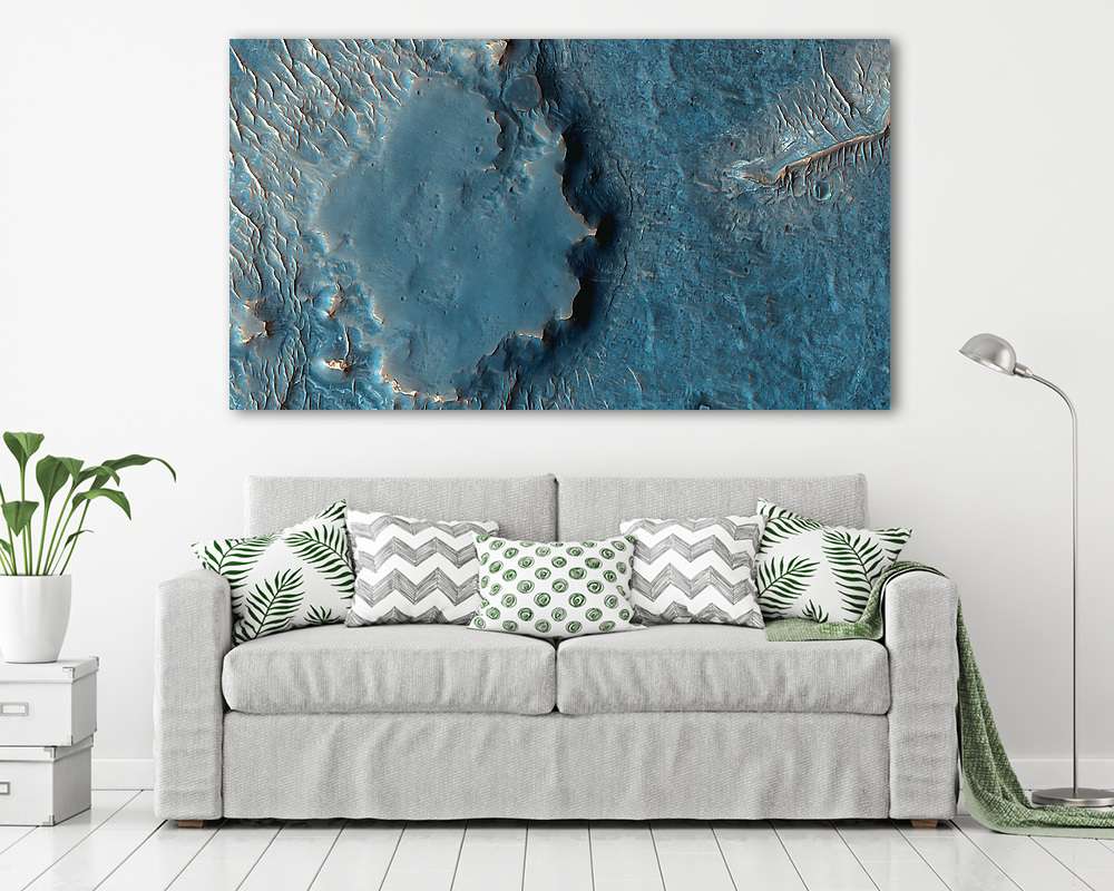 Inverz topográfia, Juventae Chasma, Mars felszín (fotótapéta) - vászonkép, falikép otthonra és irodába