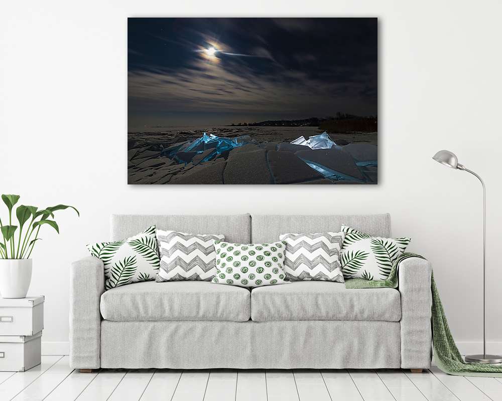 Jégvarázs (keretezett kép) - vászonkép, falikép otthonra és irodába