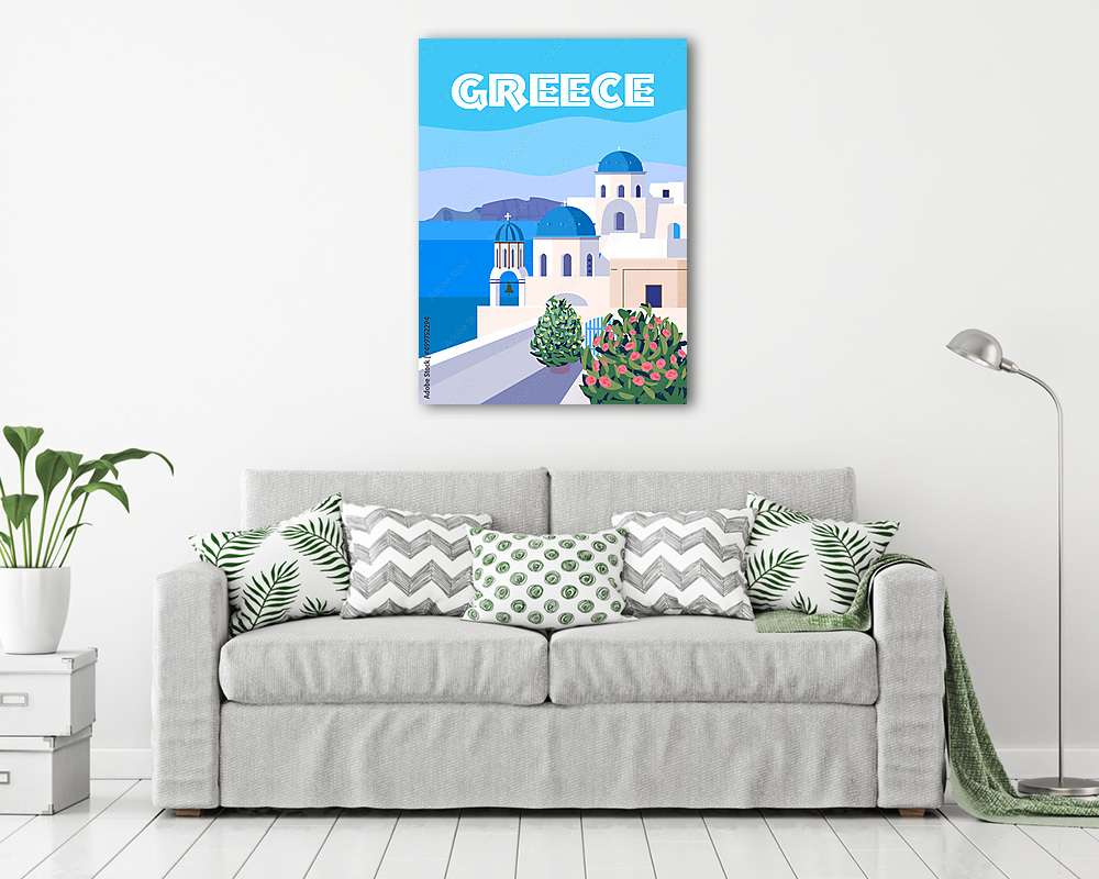 Görögország, Santorini poszter - vászonkép, falikép vásárlás Görögország, Santorini poszter (bögre) - vászonkép, falikép otthonra és irodába