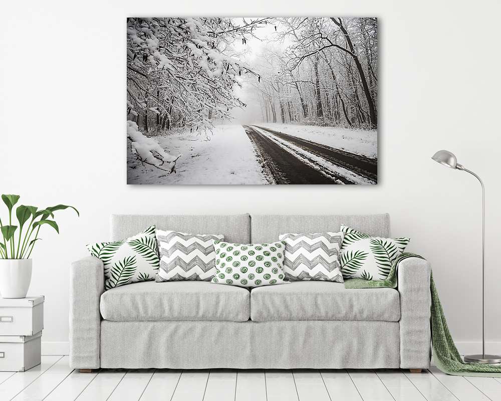 Téli erdő (Karád) (vászonkép) - vászonkép, falikép otthonra és irodába