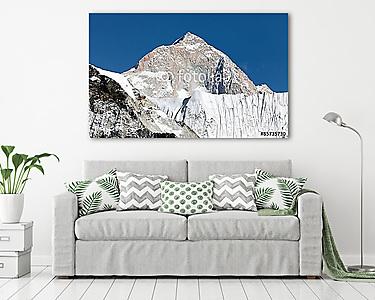 Makalu hegylánca (8463 m) megtekintése Kongma La passról (vászonkép) - vászonkép, falikép otthonra és irodába