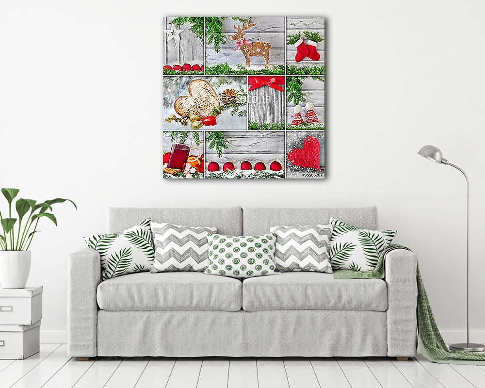 Karácsonyi dekoráció (poszter) - vászonkép, falikép otthonra és irodába