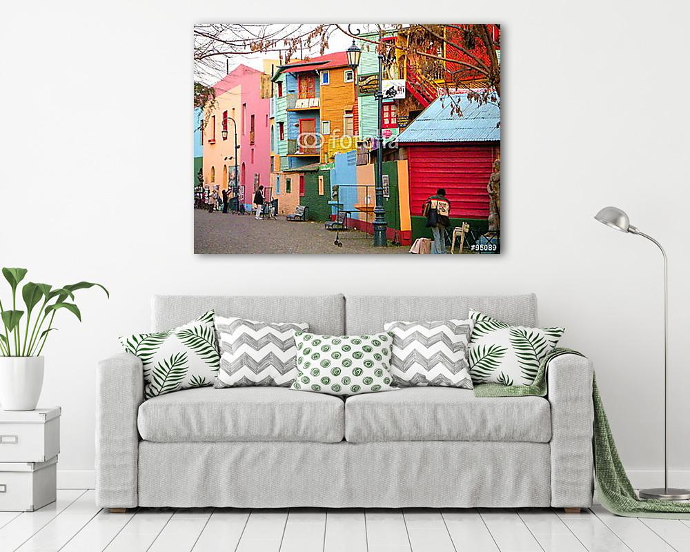 Buenos Aires, Caminato színes házai (fotótapéta) - vászonkép, falikép otthonra és irodába