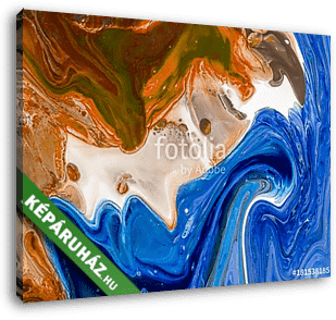 Creative abstract hand painted background, wallpaper, texture, close-up fragment of acrylic painting on canvas with brush stroke - vászonkép 3D látványterv