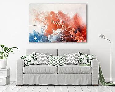 Abstract Paint in Water Background (vászonkép) - vászonkép, falikép otthonra és irodába