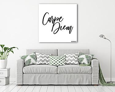 Carpe Diem. Beautiful message. It can be used for website design, t-shirt, phone case, poster, mug etc. (vászonkép) - vászonkép, falikép otthonra és irodába