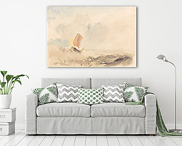 Hullámzó tenger halászhajóval (vászonkép) - vászonkép, falikép otthonra és irodába