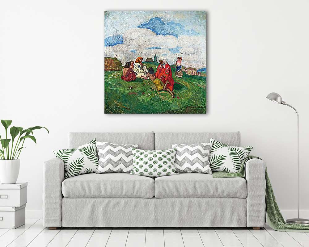 Cigányok a mezőn Nagybánya - vászonkép, falikép vásárlás Cigányok a mezőn Nagybánya (vászonkép) - vászonkép, falikép otthonra és irodába