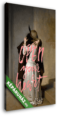 Open your heart (Barokk & Graffiti) - vászonkép 3D látványterv Open your heart (Barokk & Graffiti) - vászonkép 3D látványterv