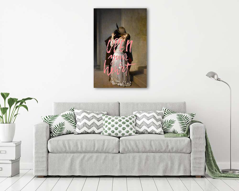 Open your heart (Barokk & Graffiti) - vászonkép, falikép vásárlás Open your heart (Barokk & Graffiti) (fotótapéta) - vászonkép, falikép otthonra és irodába