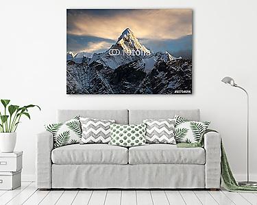 Ama Dablam az Everest Base Camp felé vezető úton (vászonkép) - vászonkép, falikép otthonra és irodába