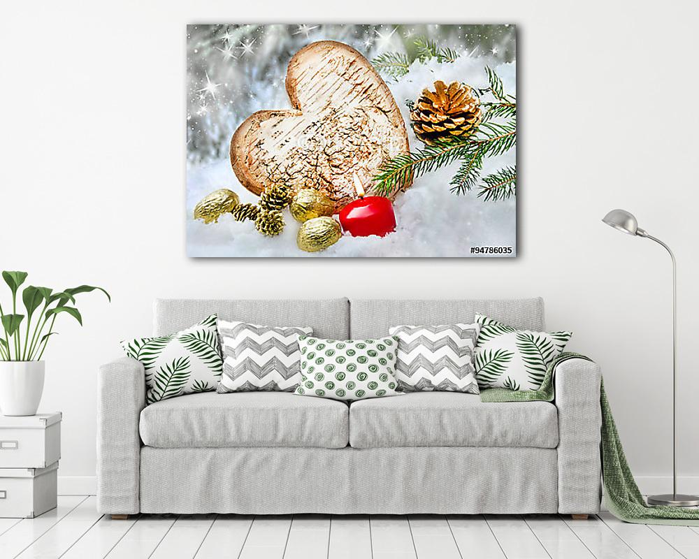 Karácsonyi dekoráció (poszter) - vászonkép, falikép otthonra és irodába