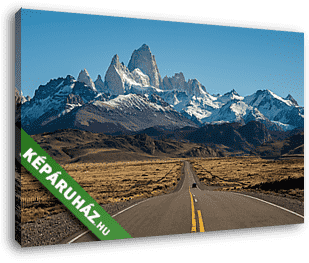 El Chalten, Fitz Roy a háttérben - vászonkép 3D látványterv El Chalten, Fitz Roy a háttérben - vászonkép 3D látványterv
