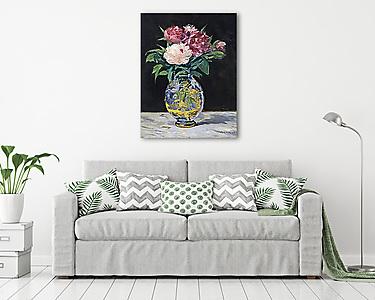 Pünkösdi rózsák vázában - vászonkép, falikép otthonra és irodába